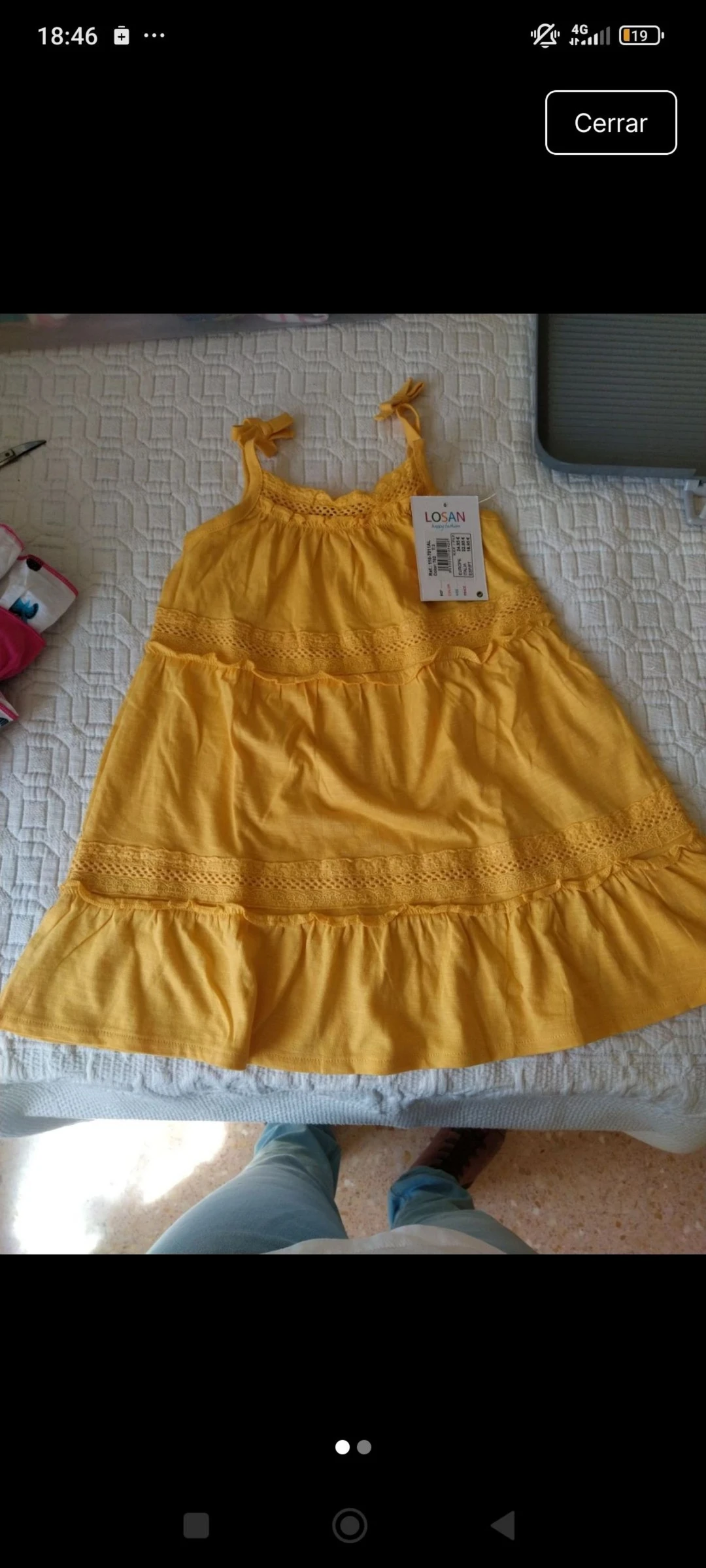 Vestido tirantes niña 36 meses Losan nuevo